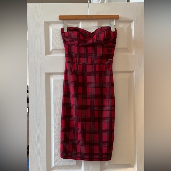 Guess bustier plaid  dress - Picture 1 of 2